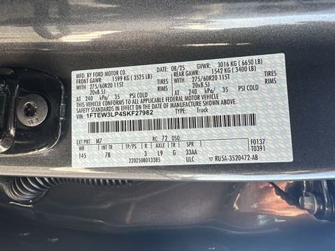 New 2025 Ford F150 XLT w/ Equipment Group 303A High image 35