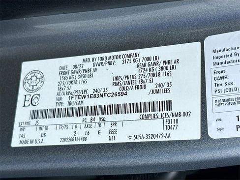 Used 2022 Ford F150 Tremor image 33