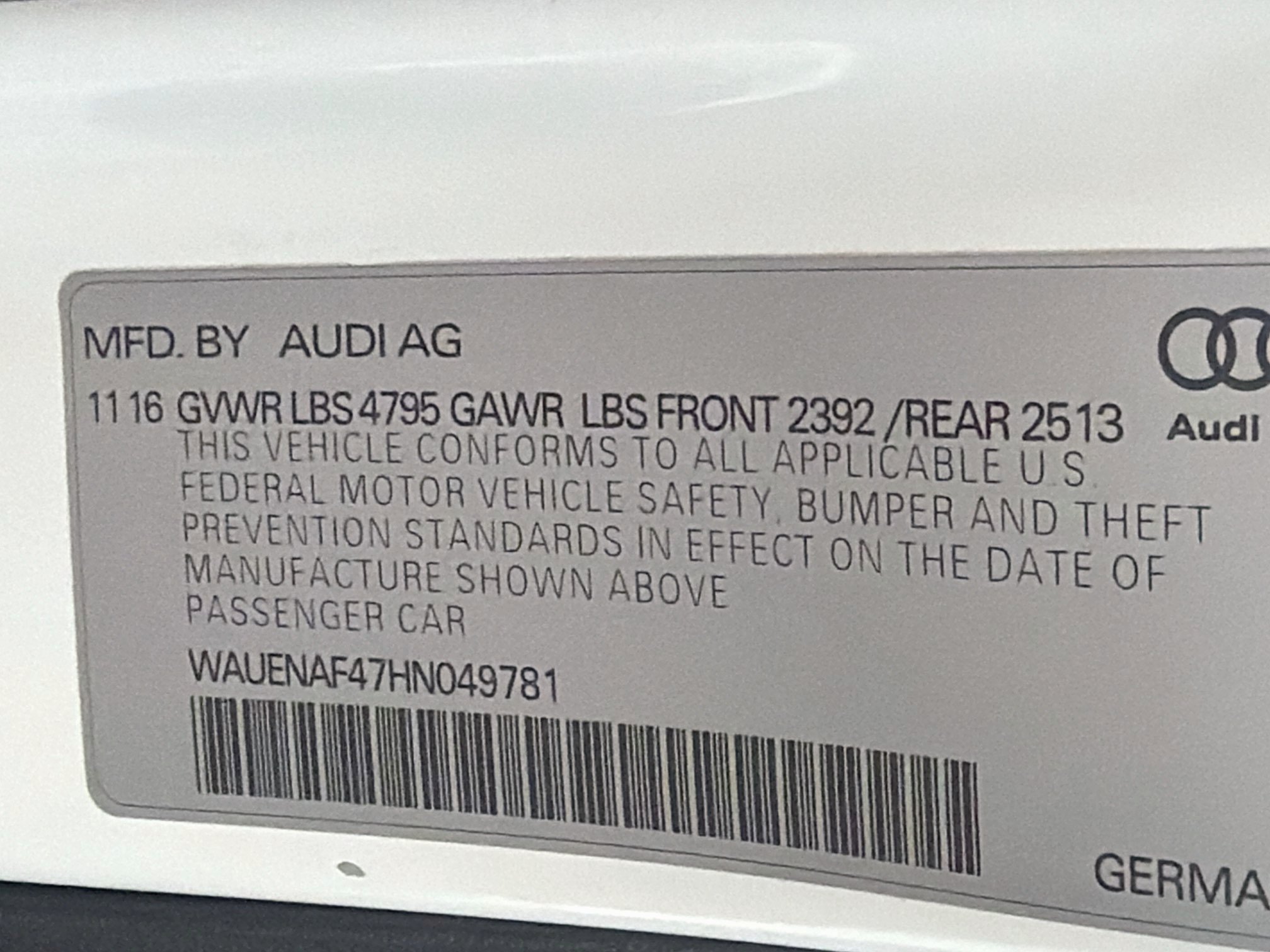 Used 2017 Audi A4 2.0T Premium Plus w/ Premium Plus Package AWD/4WD image 12