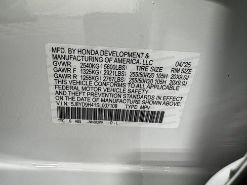 Certified 2025 Acura MDX FWD w/ Technology Package image 51