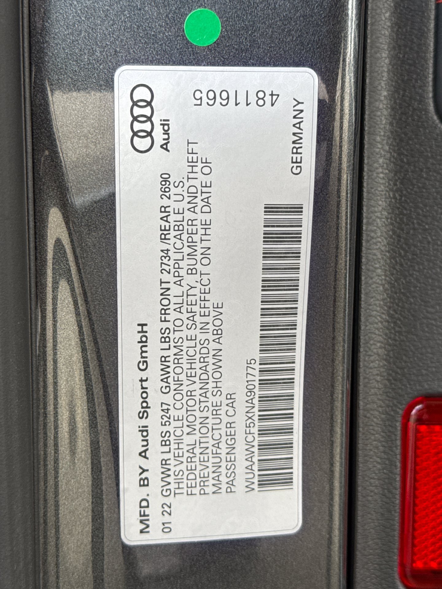 Used 2022 Audi RS 5 Sportback w/ Black Optic Carbon Package AWD/4WD image 19