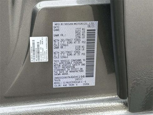 New 2026 Nissan Frontier PRO-4X w/ Pro-4x Convenience Package image 24