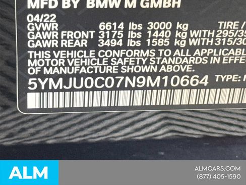 Used 2022 BMW X5 M w/ Competition Package 2 AWD/4WD image 38
