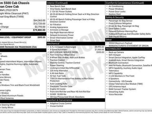 New 2026 RAM 5500 Tradesman AWD/4WD image 2
