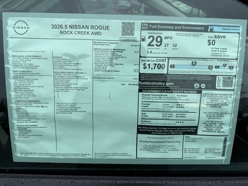 New 2026 Nissan Rogue Rock Creek w/ Rock Creek Premium Package image 29