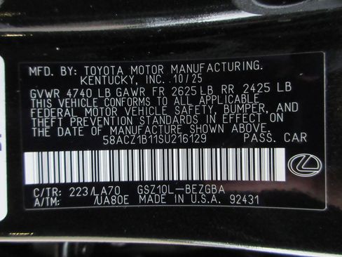 New 2025 Lexus ES 350 350 image 46