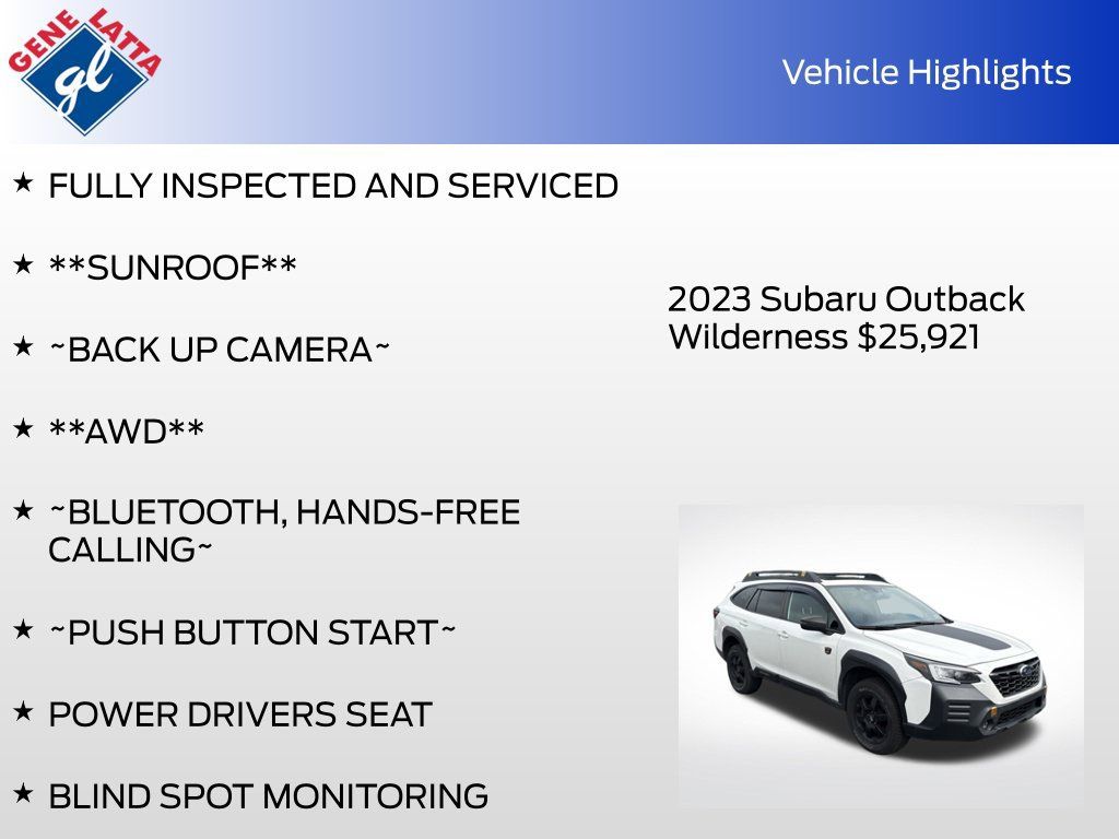 Used 2023 Subaru Outback Wilderness AWD/4WD image 4