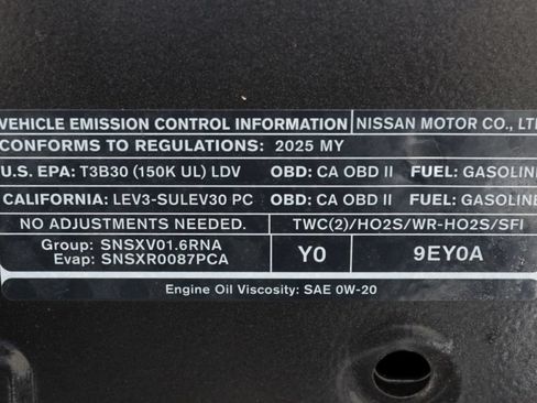 Used 2025 Nissan Versa S w/ Trunk Package FWD image 35