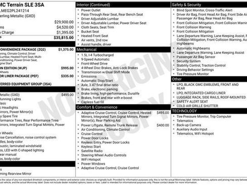 Used 2023 GMC Terrain SLE w/ Driver Convenience Package FWD image 2