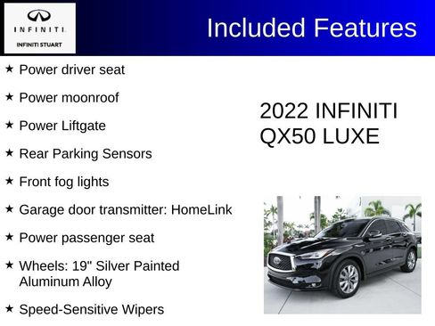 Used 2022 INFINITI QX50 Luxe FWD image 3