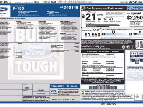 Used 2021 Ford F150 XL w/ XL Power Equipment Group RWD image 37