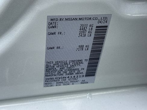 Certified 2024 Nissan Altima 2.5 SR w/ SR Premium Package AWD/4WD image 29