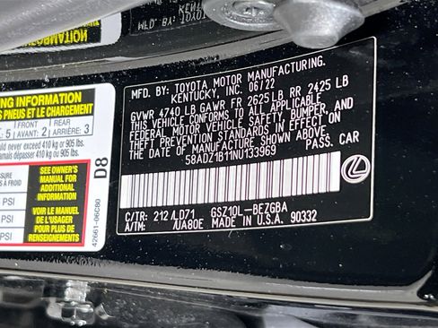 Used 2022 Lexus ES 350 w/ Premium Package image 31