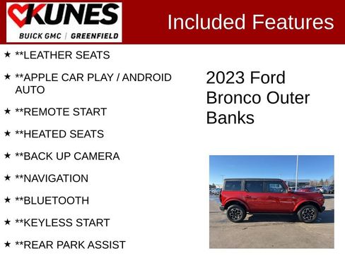 Used 2023 Ford Bronco Outer Banks image 2