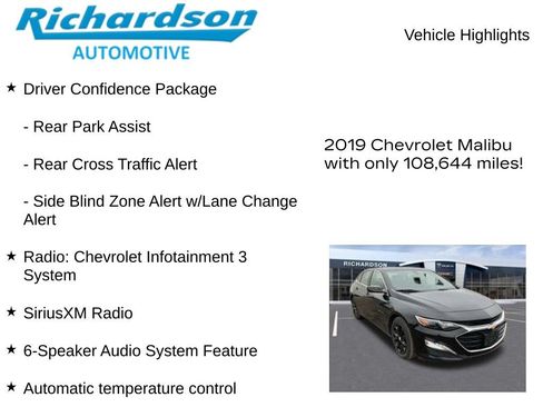 Used 2019 Chevrolet Malibu LT FWD image 11