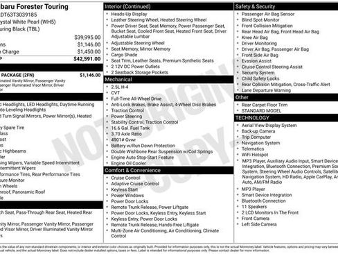 Used 2026 Subaru Forester Touring w/ Touring Package AWD/4WD image 26
