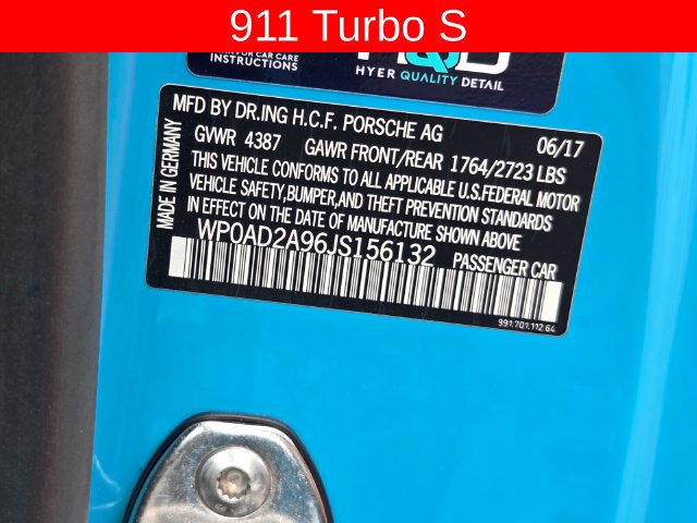 Used 2018 Porsche 911 Turbo S AWD/4WD image 29