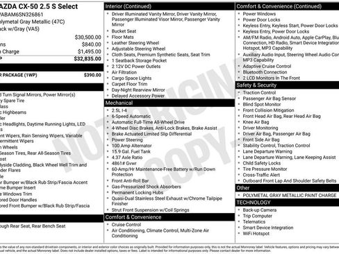 Certified 2025 MAZDA CX-50 AWD 2.5 S w/ Weather Package image 10