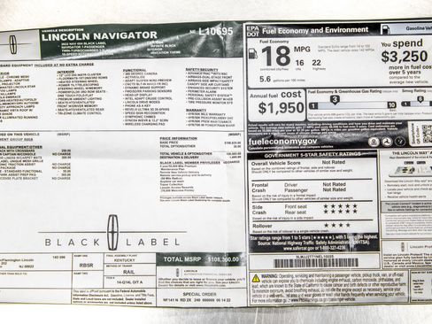 Used 2022 Lincoln Navigator Black Label image 69
