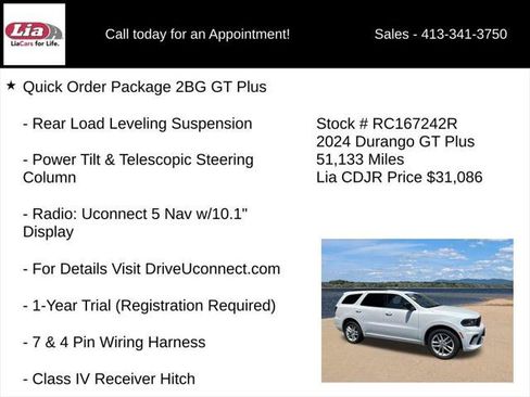 Certified 2024 Dodge Durango GT AWD/4WD image 31