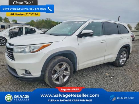 Used 2014 Toyota Highlander Limited AWD/4WD image 1