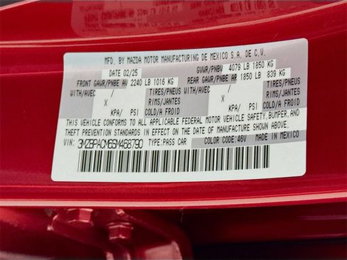 New 2025 MAZDA MAZDA3 s image 20