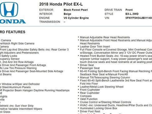 Used 2018 Honda Pilot EX-L image 17
