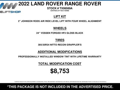 Used 2022 Land Rover Range Rover SE image 2