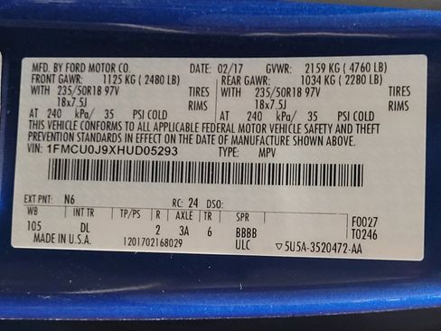 Used 2017 Ford Escape Titanium w/ Equipment Group 301A FWD image 33