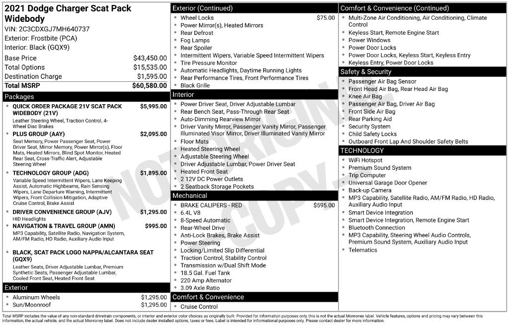 Used 2021 Dodge Charger Scat Pack RWD image 2