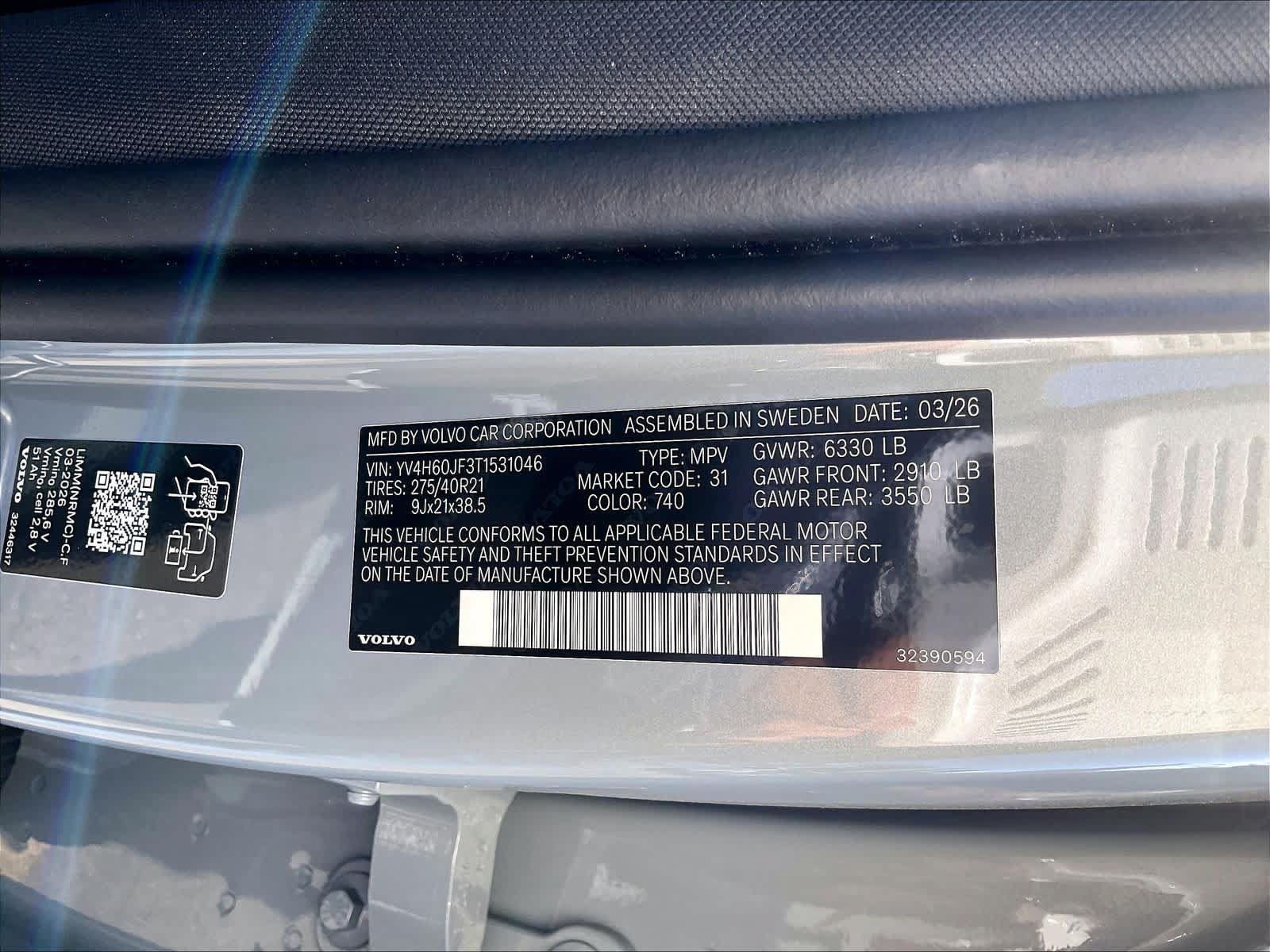 New 2026 Volvo XC90 T8 Ultra w/ Protection Package AWD/4WD image 36