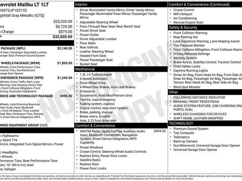 Used 2018 Chevrolet Malibu LT w/ Leather Package FWD image 8