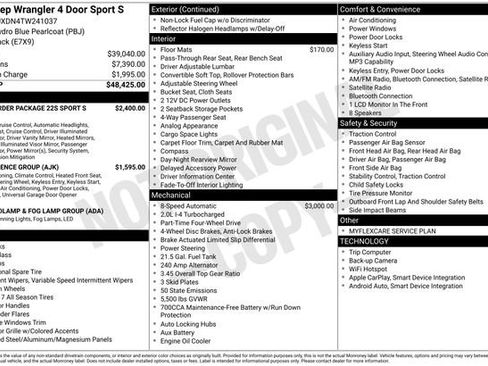 New 2026 Jeep Wrangler Unlimited Sport AWD/4WD image 23