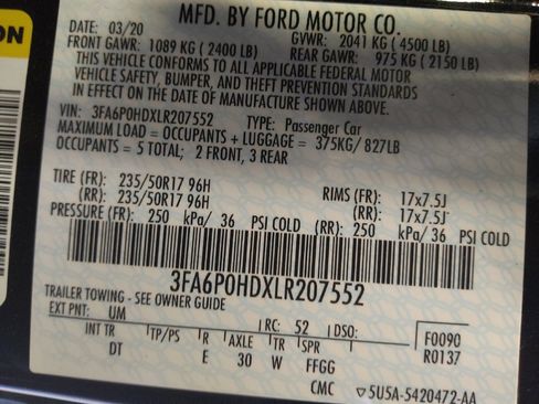 Used 2020 Ford Fusion SE image 33