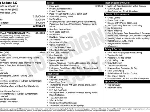 Used 2018 Kia Sedona LX w/ LX Essentials Premium Package FWD image 33