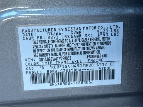 New 2026 Nissan Sentra SL w/ Floor Mat Package FWD image 26