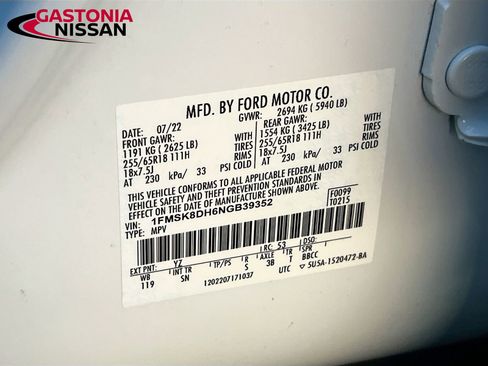 Used 2022 Ford Explorer XLT w/ Equipment Group 202A image 42