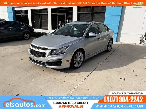 Used 2015 Chevrolet Cruze LTZ w/ Sun, Sound and Sport Package FWD image 1