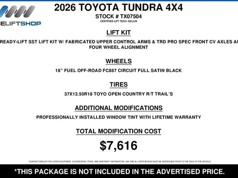 Used 2026 Toyota Tundra 1794 Edition image 2