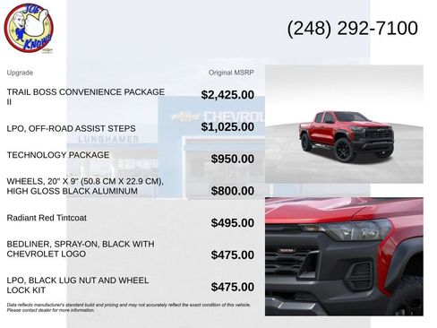 New 2026 Chevrolet Colorado Trail Boss AWD/4WD image 5