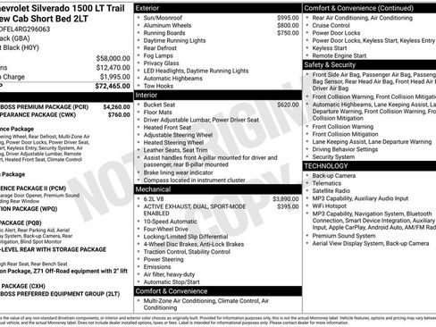 Used 2024 Chevrolet Silverado 1500 LT Trail Boss w/ LT Trail Boss Premium Package AWD/4WD image 2