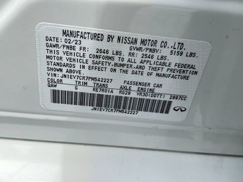 Used 2023 INFINITI Q50 Sensory AWD/4WD image 30