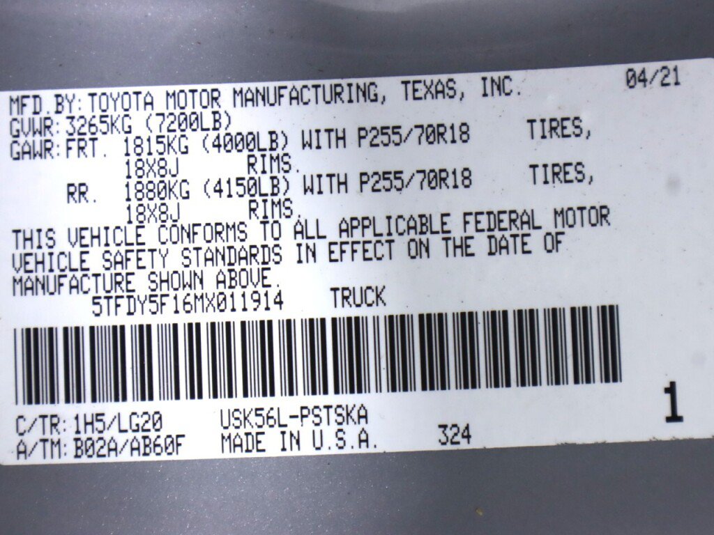 Used 2021 Toyota Tundra SR5 w/ SR5 Leather Package AWD/4WD image 47