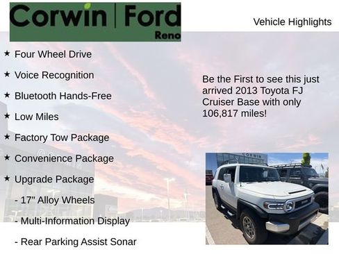 Used 2013 Toyota FJ Cruiser 4WD w/ Upgrade Pkg image 4