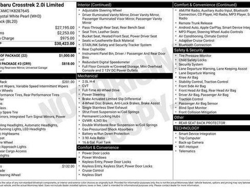 Used 2019 Subaru Crosstrek 2.0i Limited w/ Moonroof Package image 3