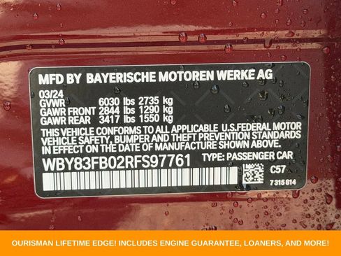 Used 2024 BMW i4 xDrive40i w/ M Sport Package AWD/4WD image 39