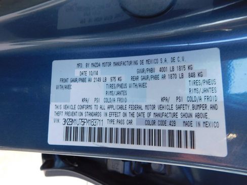 Used 2015 MAZDA MAZDA3 i Sport image 14