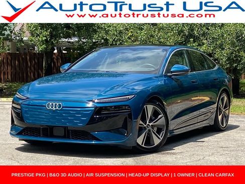 Used 2025 Audi A6 e-tron Prestige w/ Beige Warm Weather Package RWD image 1