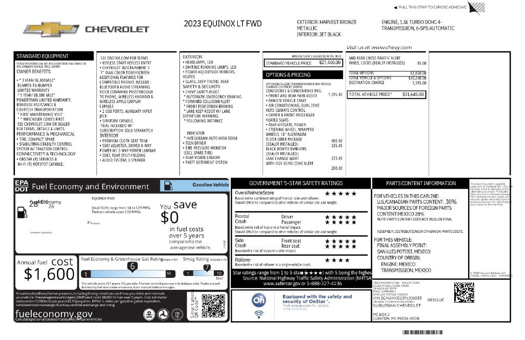 Used 2023 Chevrolet Equinox LT FWD image 10