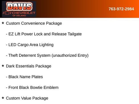 New 2026 Chevrolet Silverado 1500 Custom w/ Turbomax Blackout Package AWD/4WD image 10
